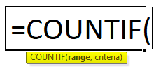 COUNTIF Formula 