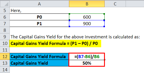 Calculation of yield