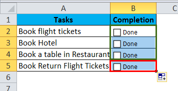 CheckBox Example 1-5