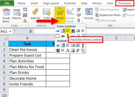 CheckBox Example 3-1