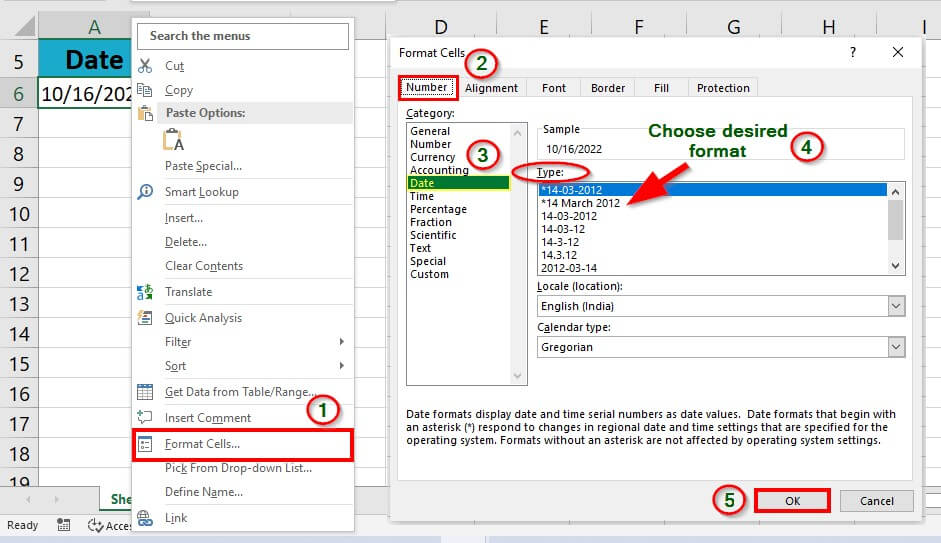 DAY in Excel-Common Errors Step 2