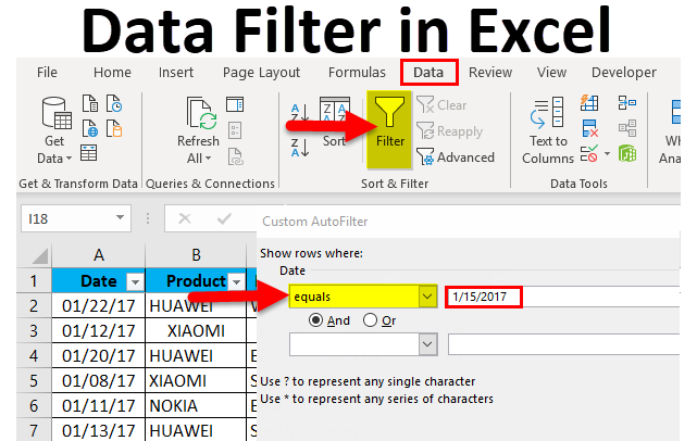 Data Filter in Excel