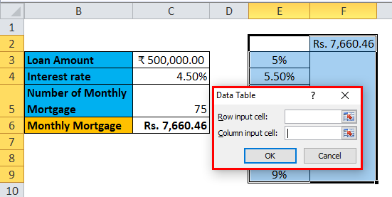 Data Table Example 1-5