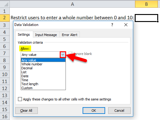 Data Validation Example 1-3.1
