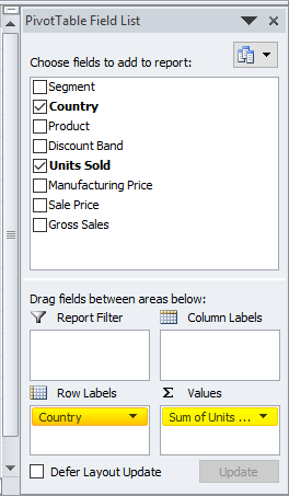 Delete Pivot Table Step 1-4