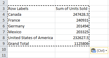 Delete Pivot Table Step 2-4