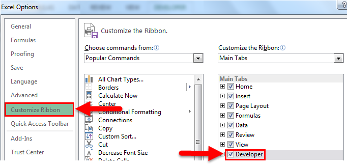 Developer Tab Step 3