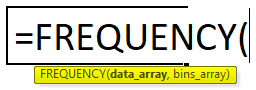 FREQUENCY Formula in Excel
