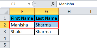 Merge Cells Example 1-2