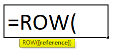 ROW Formula