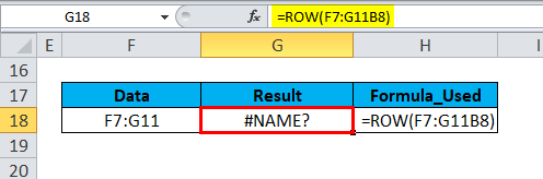 ROW Formula Error 1-2