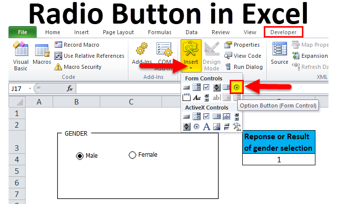 Radio Button in Excel