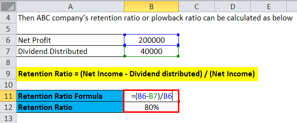 Retention Ratio Example 1-1