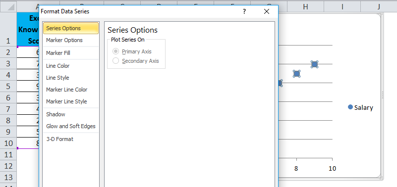 Scatter Chart Example 1-5