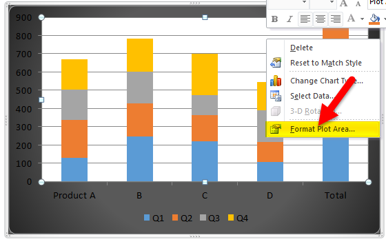 Stacked Column Chart Example 1-11