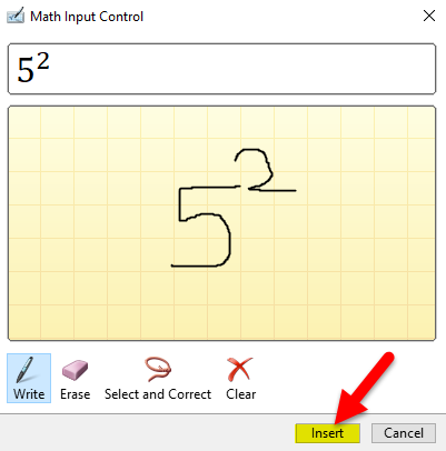 Math Input Control