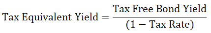 Tax Equivalent Yield Formula