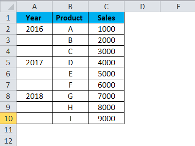 Trick to merge many cells 1