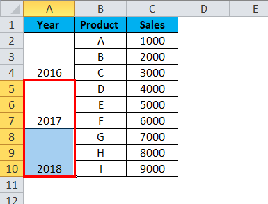 Trick to merge many cells 7