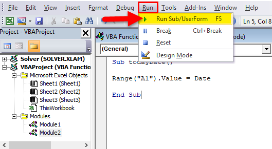 VBA Example 2-2