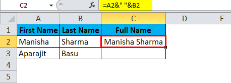 merge cells Using Ampersand 3