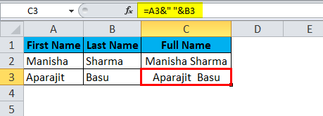 merge cells Using Ampersand 4