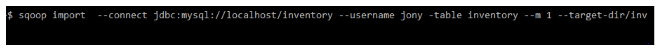 sqoop command target directory