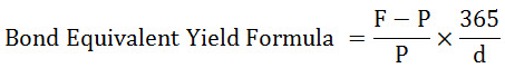 Bond Equivalent Yield Formula