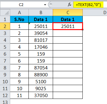 Converting Numbers to Text in Excel 2-3