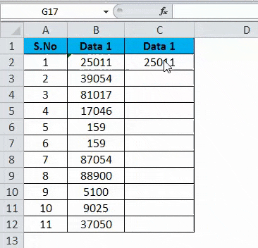 Converting Numbers to Text in Excel 2-4