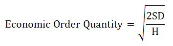 Economic Order Quantity Formula