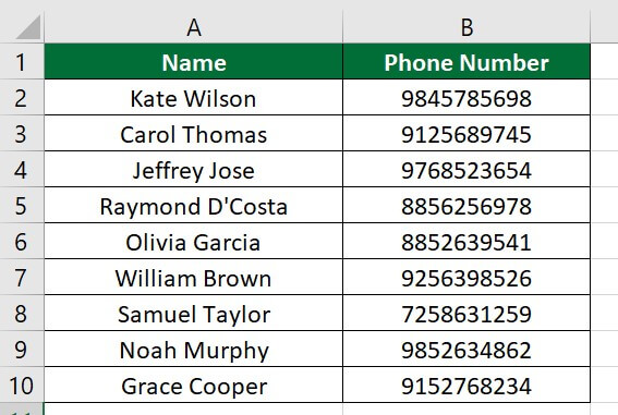 Example #1 Delimited Option