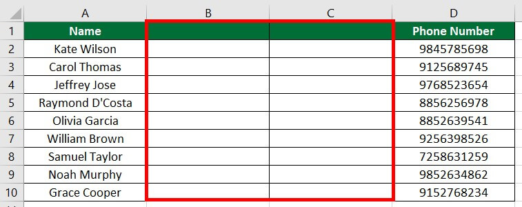 Example 1 scenario 2 Step 1