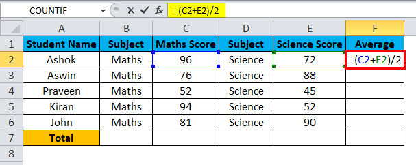 Excel Divide Example 4-3