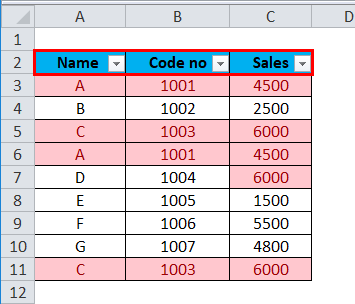 Excel Remove Duplicates Step 2-2