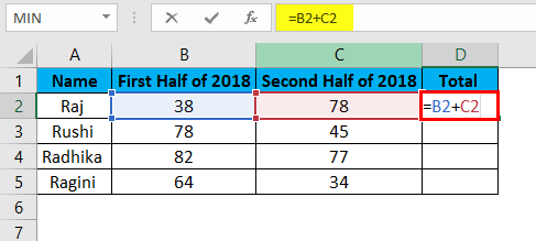Lock Formula in Excel - Calculating the Formula