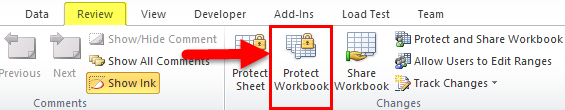 Protect Excel Workbook 1-1