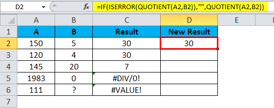 QUOTIENT Example 3-7