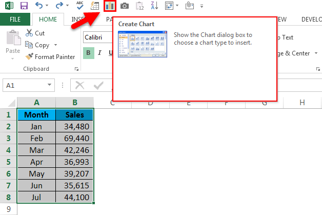 Quick Access Toolbar in Excel step 7