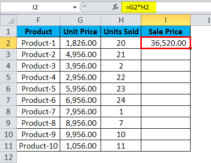 Relative Reference Example 2-3