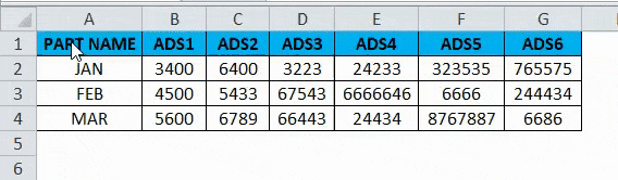 Rows to Columns Example 1-2