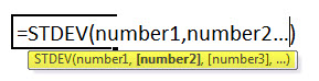 STDEV function