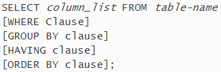 Basic SQL Commands Select