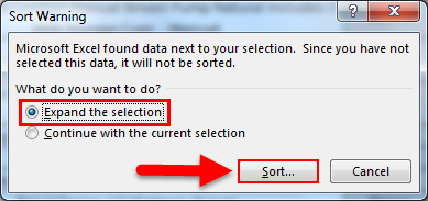 Select Expand the selection 1.3
