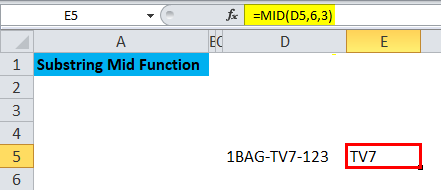 Substring Mid Function 4