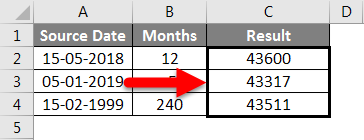 AMD in Excel example 2-5