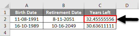 Adding Months to Dates in Excel example 3-5