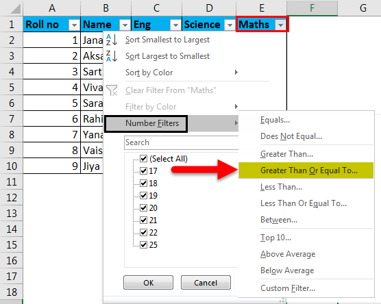 Autonumbering in Excel example 5-2