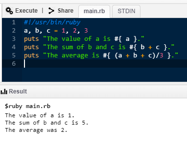 String Expression Substitution