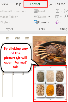 Calendar in Excel example 1-9